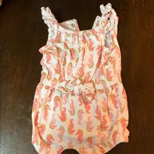 Carters Seahorse Romper (3M)
